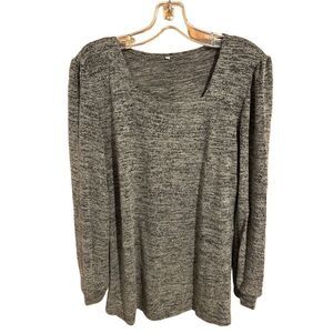 Women’s Size M Tunic Sweater Square Neck Slip On Soft NWOT No Brand
